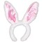The Costume Center White Bunny Ears with Pink Stain Easter Headband Costume Accessory